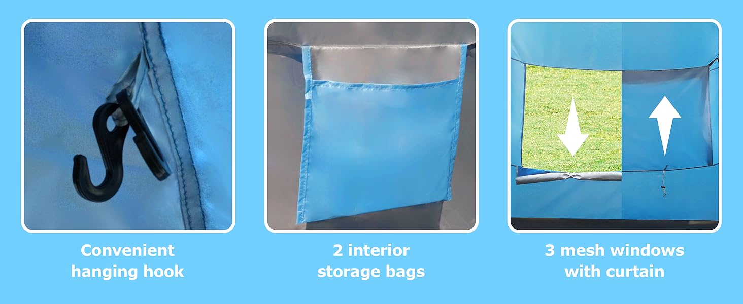 Beach Tent for 4 Person with mesh window
