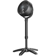 Vornado 683 Medium Pedestal Whole Room Air Circulator Fan, 3 Speed Control, Adjustable Standing H...