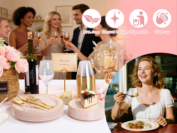 pink plates