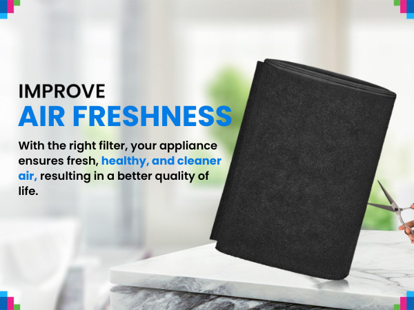 This activated carbon air filter roll improve air freshness