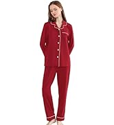 RONGTAI Womens Pajama Sets Cotton Comfy Cool Feeling Pajama Set Long Sleeve Sleepwear 2 Pcs Pjs N...