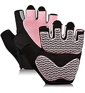 sunnex Gym Gloves for Women, Workout Gloves Women, Fingerless Gloves for Weightlifting, Lightweig...