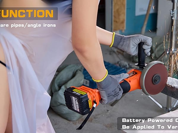 Angle grinder cordless battery lithium brushless motor cutting grinding cut tool power wood metal