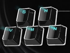 Black keycaps PBT keycaps, Shine Through Keycaps 60 75 100 Percent Cherry Profile