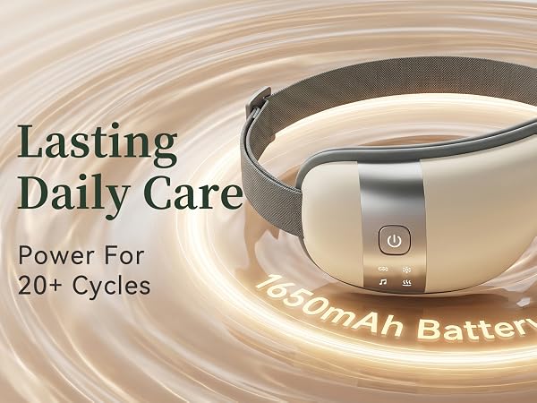 eye massager 1650mah battery