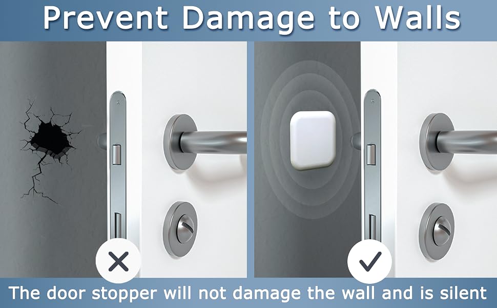 The door stopper can protect the wall