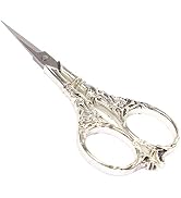 BIHRTC Vintage European Style Scissors Stainless Steel for Cross Stitch Cutting Embroidery Sewing...