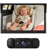 LUCKVIEW BM1 Baby Car Camera, 5" 1080P Baby Car Monitor | Clear 1080P HD View with IR Night Visio...