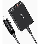 SUNDA 5 Multi Ports USB C Car Charger, 120W Fast Car Charger Adapter, Dual Type C PD 65W Compatib...