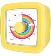 Noubnea 60-Minute Visual Timer for Kids, Silent Countdown Kids Visual Timer with Rainbow Design, ...