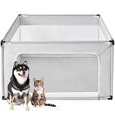 EHEYCIGA 42x42x26 Inches Puppy Playpen Without Top Cover for Dogs & Cats Indoor or Outdoor - Dog ...