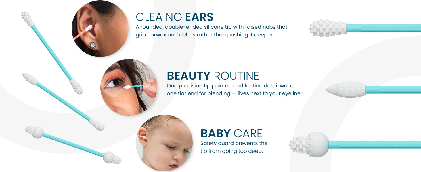 LastSwab use cases for ear cleaning and beauty routine