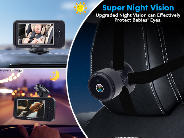 infant car camera for back seat