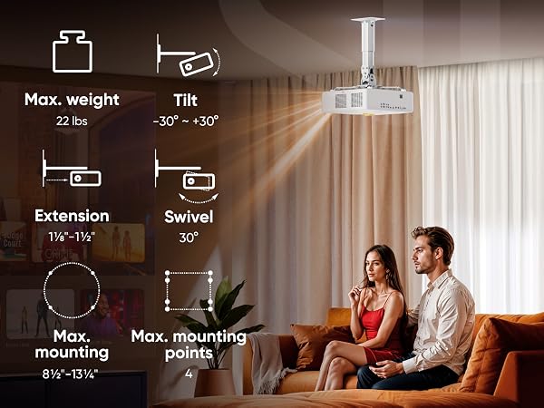 projector ceiling mount, projector mount, projector mount ceiling