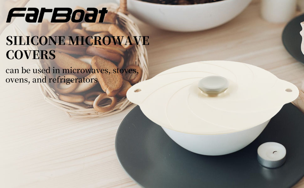 Silicone Bowl Lids Microwave Splatter Cover