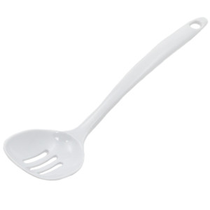 White Melamine Slotted Spoon