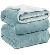 KAWAHOME Sherpa Fleece Queen Size Blanket for Bed - Extra Warm and Heavy Thick Blankets for Winte...