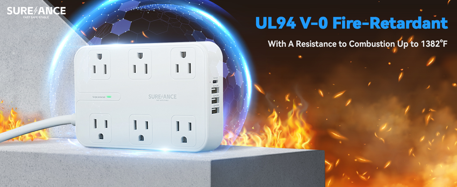 Power strip surge protector