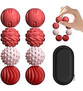 XYOFUN 8Pcs Silicone Magnetic Fidget Toys, Silicone Sensory Ball, Textured Sensory Stress Relief ...