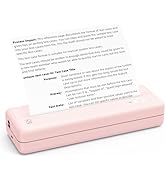 HPRT Portable Printers Wireless for Travel - MT810 Bluetooth Thermal Inkless Compact Printer, Pap...