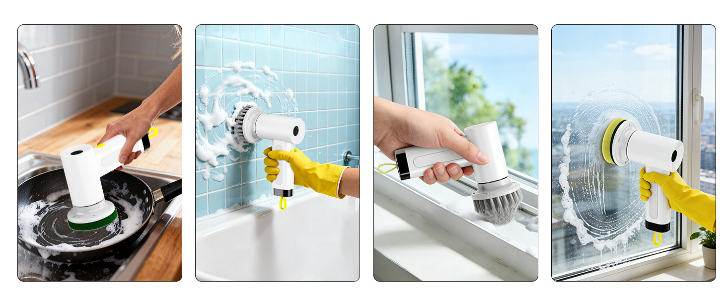 hoto cordless spin scrubber