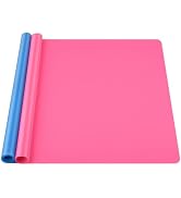 Silicone Mat Large, IKOCO 23.6"x15.7" Silicone Craft Mat for Playdough and Nonstick Silicone Shee...