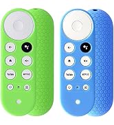 2pcs Remote Cover (Glow in The Dark) Compatible with 2020 Chromecast with Google TV Voice Remote,...