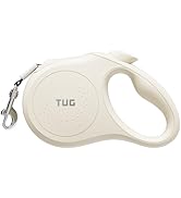 TUG Quest Retractable Dog Leash | 360° Tangle-Free Retraction | 16 ft Strong Nylon Tape (Medium, ...
