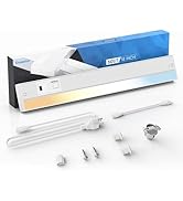 Ensenior 18 Inch Hand Wave LED Under Cabinet Lighting Plug in or Hardwired with Dimmable 5CCT CRI...