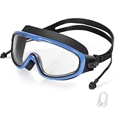 seasprint Swim Goggles, Wide View Clear View Swimming Goggles for Adult, Anti-Fog UV Protection N...