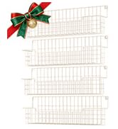 AURIKAR Spice Rack, 4-Pack Seasoning Organizer Wall Mounted for Kitchen Storage Organization, Met...