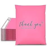 JinRuiKJ Thank You Poly Mailer 14.5x19 Inch 50 PCS Shipping Bags for Clothing, Self Adhesive, Wat...