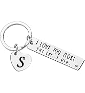 PLwelth I Love You Keychain for Couples Husband Wife Funny Keyring Gifts for Her Him Valentine's ...