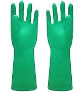 ROYAKI Nitrile Chemical Resistant Gloves, 13'' Latex Rubber Free Household Gloves, Resist Acid, A...