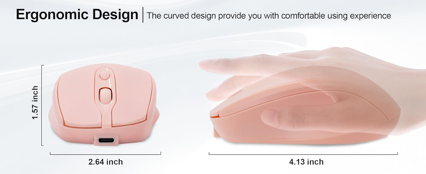 mouse wireless cordless mouse usb mouse wireless laptop mouse ergonomic wireless mouse pink mouse