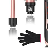 5 in 1 Curling Wand Set, Curling Iron with Curling Brush,Hair Straightener & 3 Interchangeable Ce...