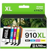 Acaves 910 Ink 910XL Ink Cartridges for HP Printers Compatible for HP 910XL Ink Cartridges Combo ...