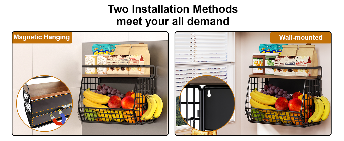2 installation,magnetic or wall mounting