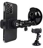 Mippko Mirror Shower Phone Suction Cup Holder,3.3" Base Sticks Glass / Mirror / Tile / Metal / Pl...