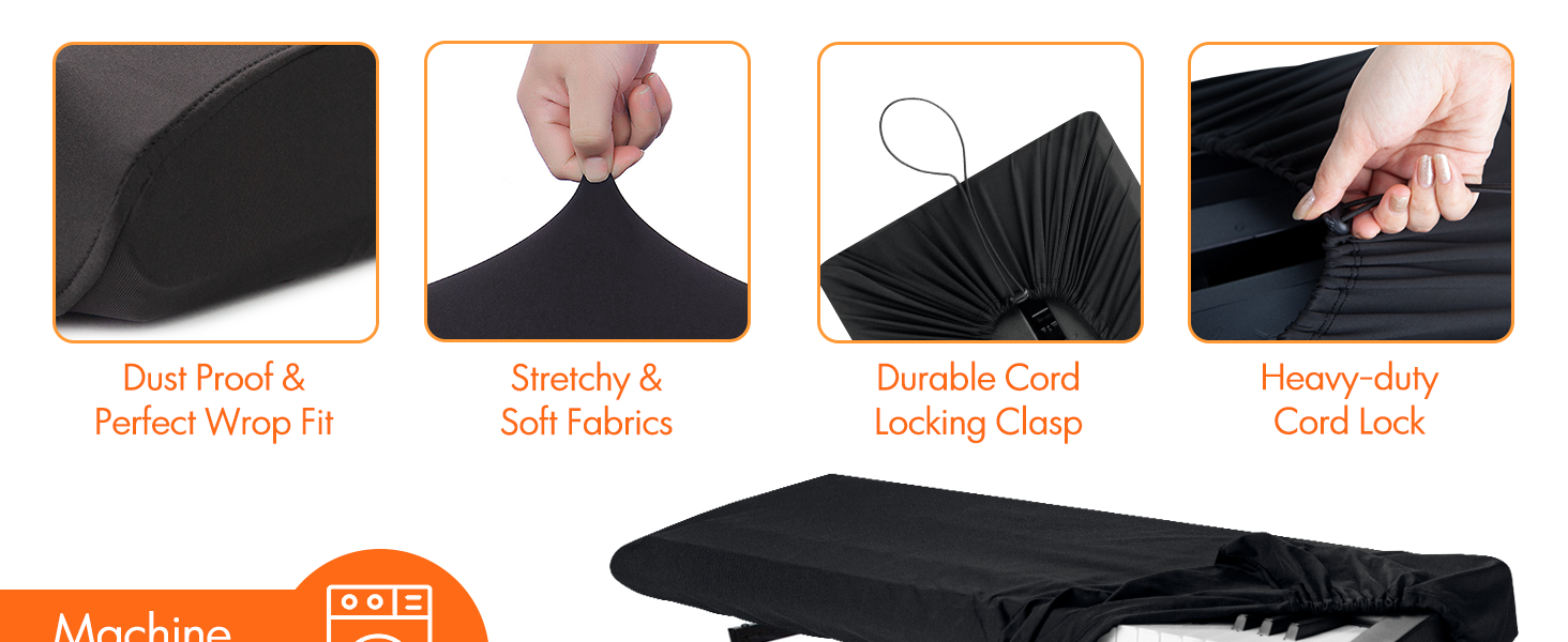 piano keyboard dust cover