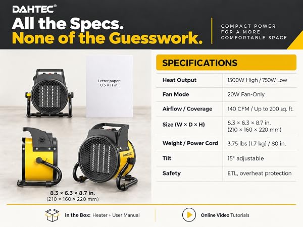 All the Specs. None of the Cuesswork.