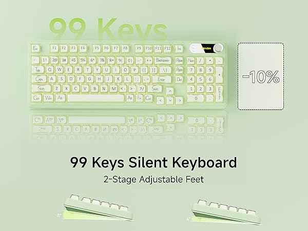 creamy keyboard with number pad clear keyboard blue keyboard custom keyboard pink gaming