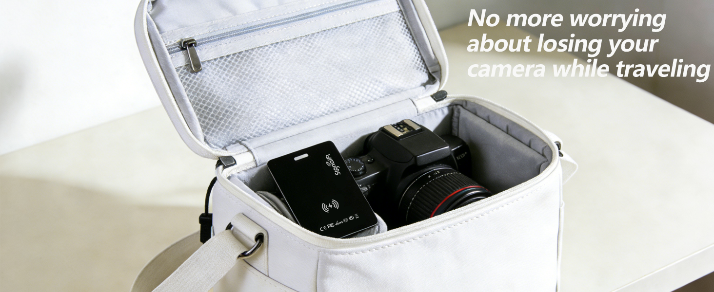 No more worrying about losing your camera while traveling.