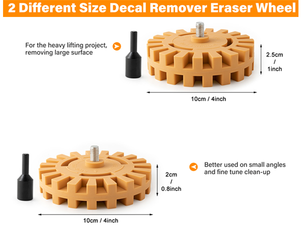 Universal Pinstripe Sticker Eraser Vinyl Wrap Adhesive Removal Too