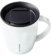 PARACITY Stainless Steel Coffee Mug Insulated Coffee Mug with Lid and Handle Double Wall Vacuum T...