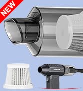 JVSCAM Compressed Air Duster,150000RPM Electric Air Duster, Vacuum Cleaner & Bag Vacuum 3-in-1, R...