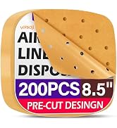 Air Fryer Liners Disposable, Air Fryer Parchment Paper Liners, Steamer Paper For Air Fryer, Premi...