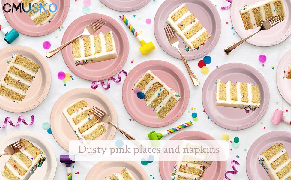 Dusty Pink Plates