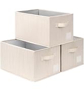 CHICVITA Large Storage Bins Storage Baskets for Organizing, Baby Basket for Nursery, Fabric Stora...