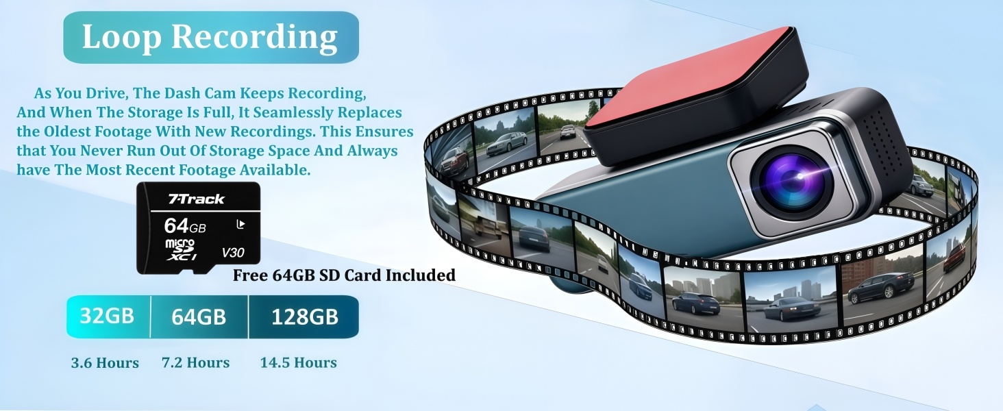 4K Dual Dash Cam For Cars